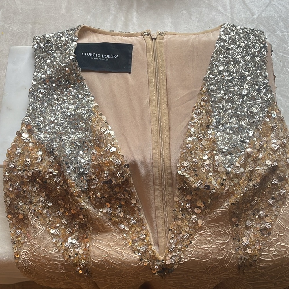 Georges Hobeika beaded and lace Gown - Picture 10 of 15